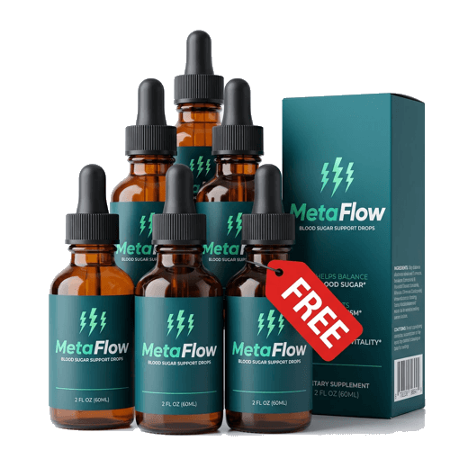 MetaFlow 5 plus 1 bottles free 180-day best value blood sugar supplement pack